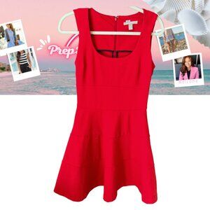 🔥 Banana Republic Red Fit & Flare Holiday Dress – Size 6P